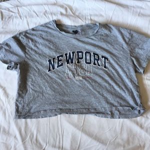 Light Grey High Cropped T-shirt✨